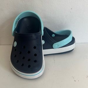 Crocs Court Clogs - Navy & Turquoise